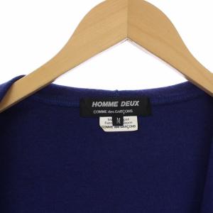 Comme des Garçons Homme Deux AD2015 15AW ジップアップ ニットパーカー 長袖 ウール M チャコールグレー DP-T001