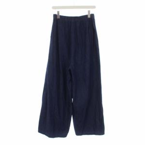 ヒザデルパンツ ワイドデニムパンツ ジーンズ S インディゴ