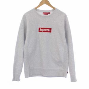 18FW Box Logo Crewneck Sweatshirt M グレー