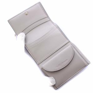 J&M DAVIDSON スタッズフォールドウォレット 三つ折り レザー グレージュ