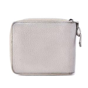 BOTTEGA VENETA 二つ折り財布 コンパクト ウォレット ラウンドジップ アウトレット品 グレー 122809 V2530