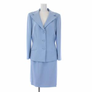 Boutique スーツ セットアップ 上下 テーラードジャケット ひざ丈スカート 40 M ライトブルー