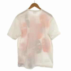 eYe JUNYA WATANABE MAN AD2020 20AW REAL REVIEW Tシャツ カットソー プリント 半袖 M 白 ホワイト WF-T909