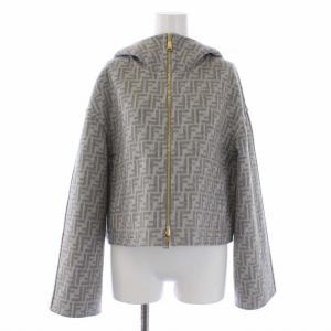 FENDI 22SS GIACCA FF DOUBLE WOOL リバーシブルジャケット ズッカ柄 グレー