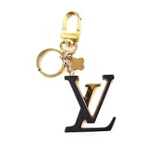 M63080 ポルトクレ LVカプシーヌ キーホルダー メタル レザー ゴールド ブラック