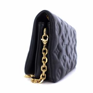 LOUIS VUITTON M80742 ポシェットクッサン モノグラム ショルダーバッグ 2WAY チェーン ノワール
