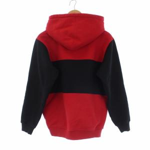 Supreme ×CHAMPION 14SS COLOR BLOCKED PULLOVER HOODIE S レッド