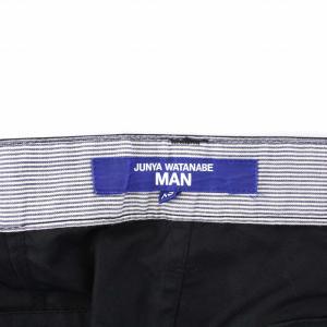 JUNYA WATANABE MAN COMME des GARCONS AD2021 22SS 綿エステルギャバ スラックス ブラック