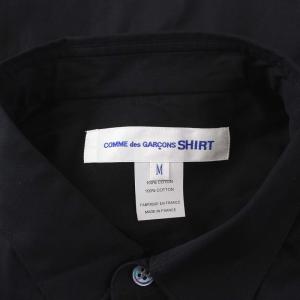 COMME des GARCONS SHIRT 22SS COTTON POPLIN SHIRT 切替 M ブラック