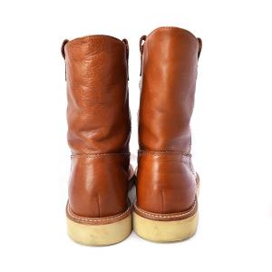 COACH ペコスブーツ レザー 革 10M 茶 ブラウン