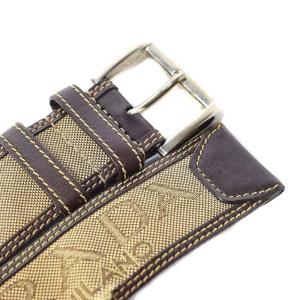 PRADA 3612 ロゴ ジャガード レザー ベルト ハトメ 75