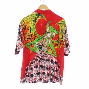 WACKO MARIA 21AW NECK FACE HAWAIIAN SHIRT TYPE-1 L レッド