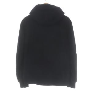 Theory パーカー 中綿ジャケット ジップアップ フード ライナー ウール ラビットファー 38 ブラック