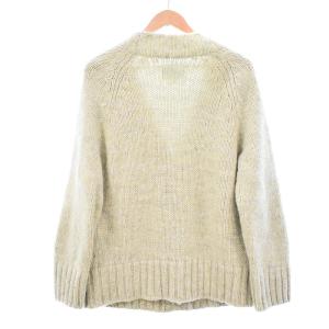 Maison Margiela SI0GP0004 S17802 22AW ボタニカルダイカーディガン アルパカ XS 黄緑