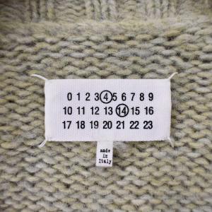 Maison Margiela SI0GP0004 S17802 22AW ボタニカルダイカーディガン アルパカ XS 黄緑