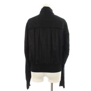 Rick Owens ジャケット サテン リブニット 切替 M ブラック