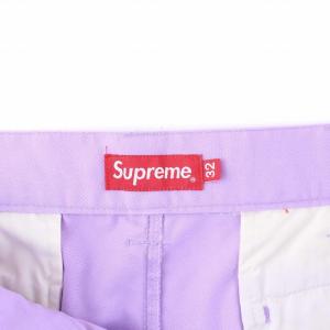 Supreme 21SS ワークパンツ ストレート W32 パープル