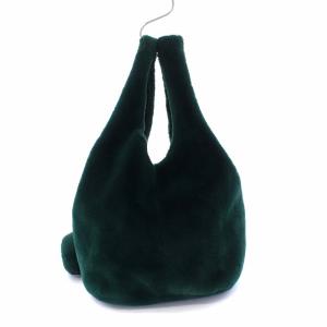 EPOCA E EPOCA THE SHOP ファーバッグ トートバッグ ハンドバッグ ポーチ付き グリーン