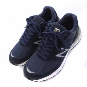New Balance M990NV5 Made in the USA Navy スニーカー 25.5cm ネイビー