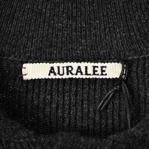 AURALEE 20AW SUPER FINE WOOL LIGHT RIB KNIT CARDIGAN 4 グレー