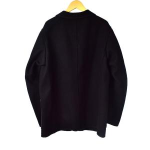 COMOLI 17AW メルトン スモーキングJK パイピング チャイナボタン 1 ネイビー L03-01008