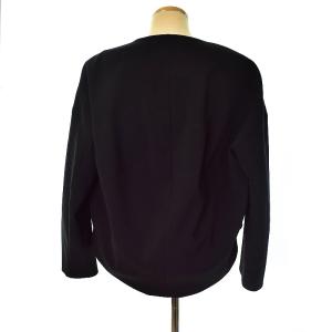 ENFOLD 20SS ダブルクロス BIG PKT ショートジャケット ノーカラー 38 ブラック