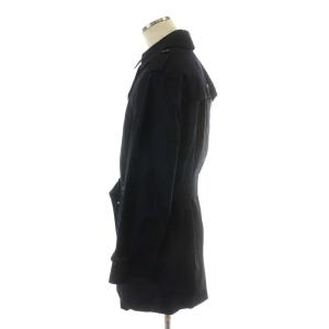 BLACK LABEL CRESTBRIDGE トレンチコート ロング丈 チェックライナー付 コットン アウター M 紺 ネイビー