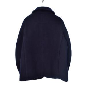 DANTON WOOL MOSSER JACKET ウール モッサ シングル ジャケット ショートコート 長袖 くるみボタン 38 紺 ネイビー