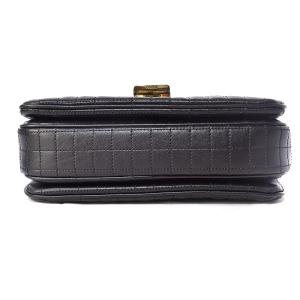 CELINE C Bag Medium 2way チェーンバッグ ショルダーバッグ レザー キルティング ブラック
