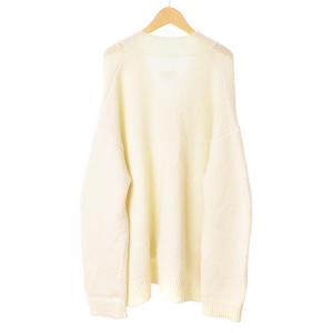 MM6 Maison Margiela 17AW S32GP0162 カーディガン ウール モヘア混 オーバーサイズ XS アイボリー
