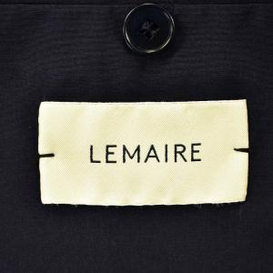 LEMAIRE SUIT COAT ウールギャバジン 比翼ボタン 46 ネイビー