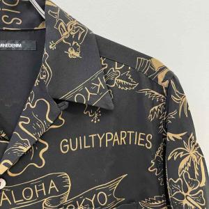 WACKO MARIA x MINEDENIM 18SS アロハシャツ 総柄 ブラック 黒 1 半袖