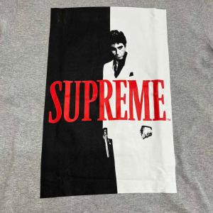Supreme 17FW Scarface  Split Tee Hether Grey  Tシャツ M グレー
