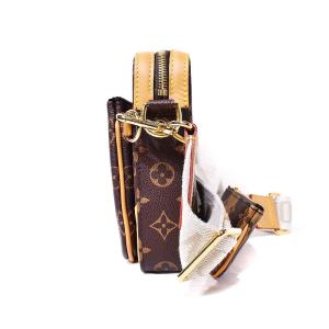 LOUIS VUITTON M45965 NIGO モノグラム ストライプ トリオ・メッセンジャー ショルダーバッグ ブラウン