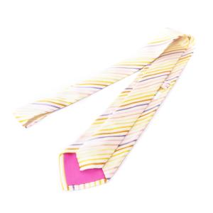 PAUL SMITH ネクタイ レギュラータイ ストライプ シルク 黄 イエロー OF