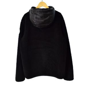 CANADA GOOSE HYBRIDGE FLEECE HOODY ダウンジャケット ボア 切替 ロゴ ワッペン S
