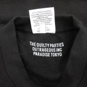 WACKO MARIA 21AW なるきよ SWEAT SHIRT トレーナー 長袖 ロゴプリント 裏起毛 L ブラック