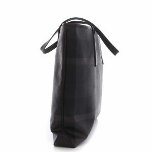 BLACK LABEL CRESTBRIDGE トートバッグ ハンドバッグ チェック PVC ブラック
