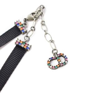 Christian Dior チョーカー ネックレス スター 黒