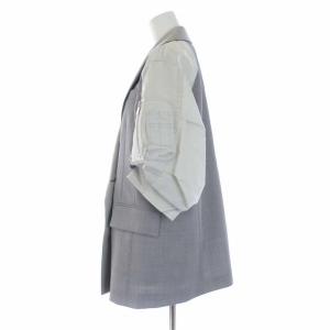 sacai Nylon Twill Mix Jacket ダブル ミリタリー 切替 1 グレー