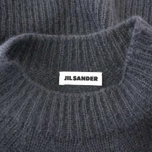 JIL SANDER 20AW Gekko Embroidered Crew Knit 長袖 刺繍 44 グレー