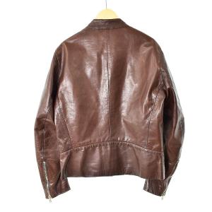 Martin Margiela 14 ここのえ期 06SS archive 5zip riders jacket ハの字 レザー 茶