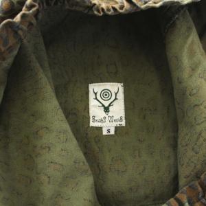 South2 West8 Army String Pant Printed Flannel Camouflage Leopard イージーテーパードパンツ