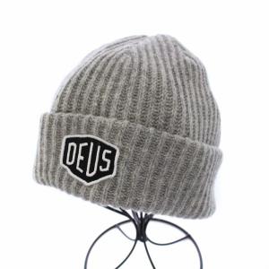 Deus Ex Machina SHIELD BEANIE シールドビーニー ニット帽 ニットキャップ 帽子 ロゴ刺繍 グレー DMW47269
