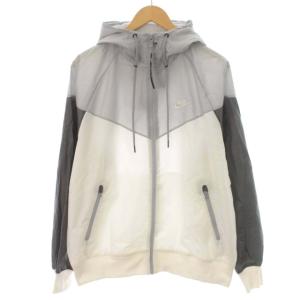 ナイロンジャケット L ホワイト グレー