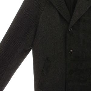 BLACK LABEL CRESTBRIDGE チェスターコート グレンチェック ヘリンボーン LL チャコールグレー