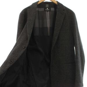 BLACK LABEL CRESTBRIDGE スーツ フォーマル セットアップ 上下 2点セット シングル 2B 総裏地 センターベント パンツ スラックス LL チャコールグレー