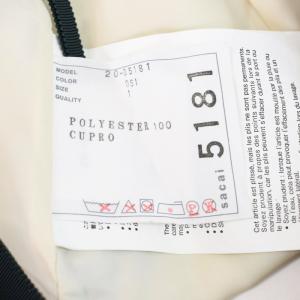 sacai 20AW ラップスカート プリーツ ペーズリー柄 1 アイボリー