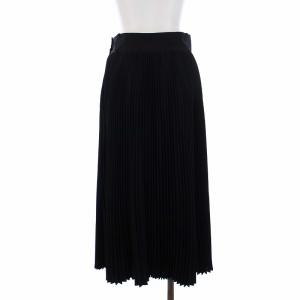 HYKE 19AW PLEATED SKIRT プリーツスカート ロング 2 M 黒 ブラック 192-14043