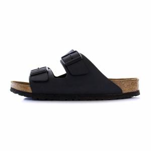 BIRKENSTOCK Arizona FL サンダル フラット レザー 41 26.5cm 黒 ブラック